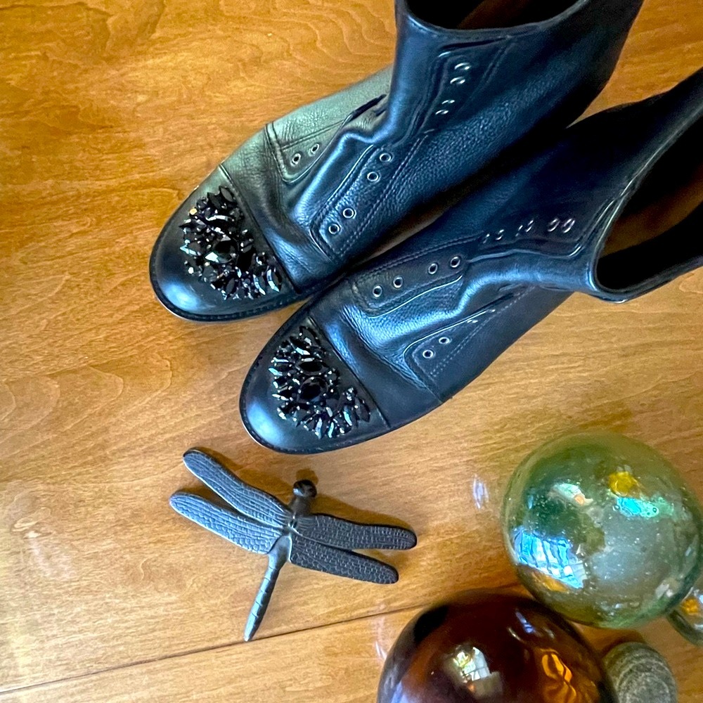 Sundance Jeweled Moto Boots